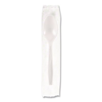 Berkley Square Elegant Dinnerware Heavyweight Cutlery Assortment, Heavyweight, (120) Forks/(80) Spoons/(40) Knives, Plastic, White, 240/Box (BSQ90191) BSQ90191