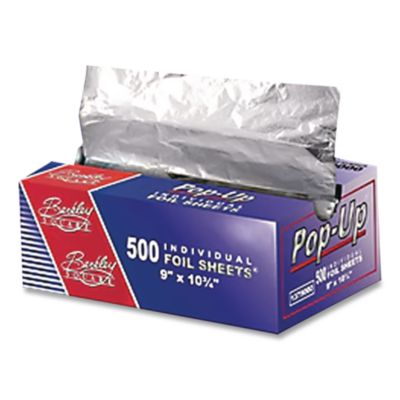 Berkley Square Pop-Up Aluminum Foil, 9 x 10.75, 500 Sheets/Pack, 6 Packs/Carton (BSQ1379000) BSQ1379000