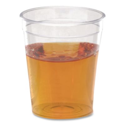 WNA Comet Plastic Portion/Shot Glass, 2 oz, Clear, 50/Pack, 50 Packs/Carton (P20) WNAP20