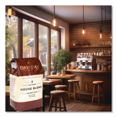 Day to Day Coffee 100% Pure Coffee, House Blend, Ground, 28 oz Bag, 3/Pack (33750) PCO33750