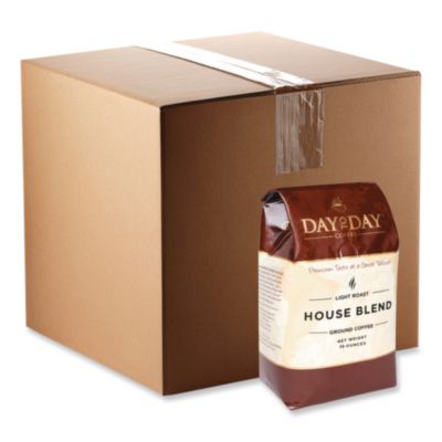 Day to Day Coffee 100% Pure Coffee, House Blend, Ground, 28 oz Bag, 3/Pack (33750) PCO33750