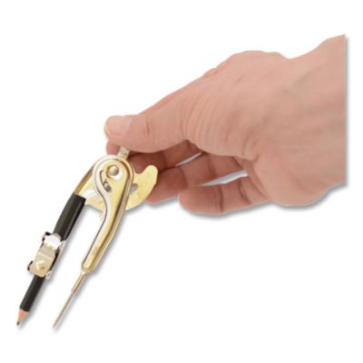 Westcott Ball Bearing Compass, 13" Diameter, Metal, Metallic Color (ACM12201) ACM12201