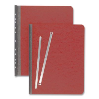 ACCO Presstex Report Cover With Tyvek Reinforced Hinge, Two-Piece Prong Fastener, 3" Capacity, 8.5 X 11, Red/red (ACC25078) ACC25078