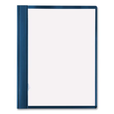 ACCO Clear Front Vinyl Report Cover, Prong Fastener, 0.5" Capacity,  8.5 x 11, Clear/Blue (ACC26102) ACC26102