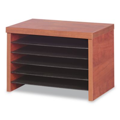 Alera Valencia Series Under-Counter File Organizer, 6 Sections, 15.75" x 9.88" x 10.88", Cherry (ALEVA316012MC) ALEVA316012MC