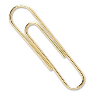 ACCO Gold Tone Paper Clips, Jumbo, Smooth, Gold, 50/Box (ACC72532) ACC72532