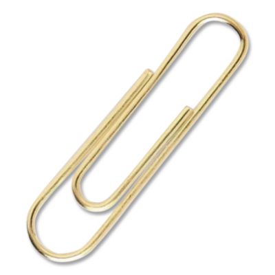 ACCO Gold Tone Paper Clips, Jumbo, Smooth, Gold, 50/Box (ACC72532) ACC72532