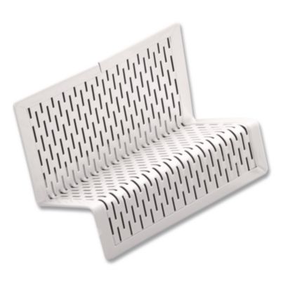 Artistic Urban Collection Punched Metal Business Card Holder, Holds 50 2 X 3.5 Cards, Perforated Steel, White (AOPART20001WH) AOPART20001WH