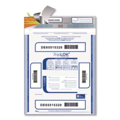 TripLOK Deposit Bag, Plastic, 12 X 16, Clear, 100/pack (CNK585040) CNK585040