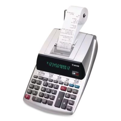 Canon MP25DV 12-Digit Ribbon Printing Calculator, Black/Red Print, 4.3 Lines/Sec CNM2202C001