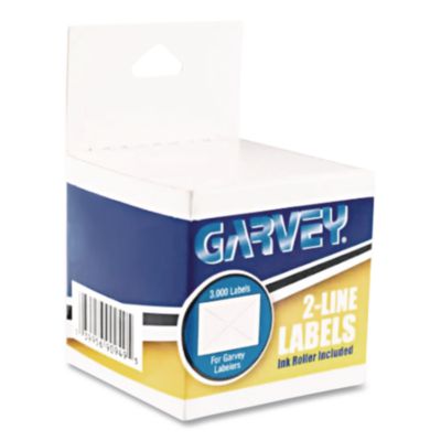 Garvey Two-Line Pricemarker Labels, 0.44 X 0.81, White, 1,000/roll, 3 Rolls/box (COS090949) COS090949