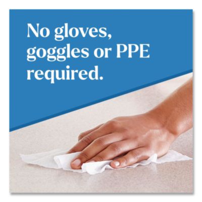 Clorox EcoClean Disinfecting Wipes, 1-Ply, 8 x 7, Unscented, White, 6/Carton (CLO60605CT) CLO60605CT