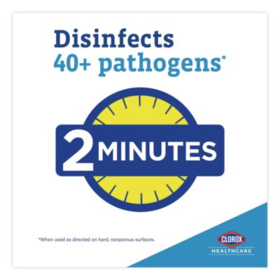 Clorox Healthcare VersaSure Cleaner Disinfectant Wipes, 1-Ply, 12 x 12, Fragranced, White, 110/Pouch (CLO31761EA) CLO31761EA