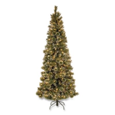 National Tree Company® Pre-Lit Glittery Bristle Slim Tree