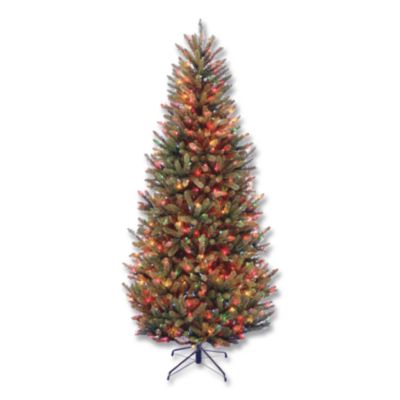 National Tree Company® Pre-Lit Natural Fraser Fir Slim Tree