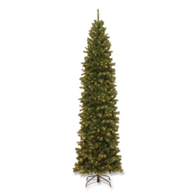National Tree Company® Pre-Lit North Valley Spruce Pencil Slim Tree