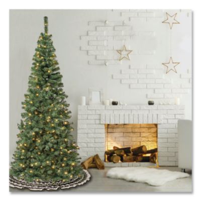 National Tree Company® Pre-Lit Linden Spruce Slim Tree