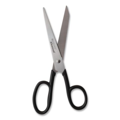 Westcott Kleencut Stainless Steel Shears, 8" Long, 3.75" Cut Length, Straight Black Handle (ACM19018) ACM19018