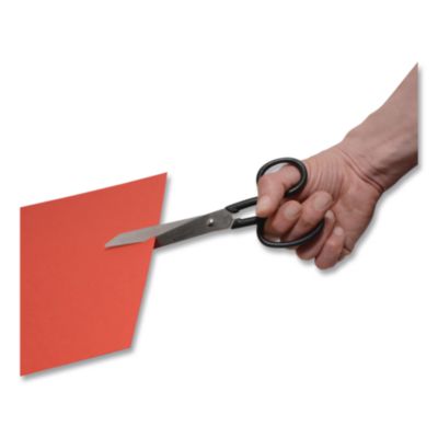 Westcott Kleencut Stainless Steel Shears, 8" Long, 3.75" Cut Length, Straight Black Handle (ACM19018) ACM19018