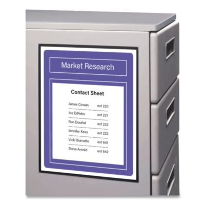 C-Line Magnetic Cubicle Keepers Display Holders, 9.2 x 11.69, Magnetic Mount, Clear, 2/Pack (CLI37911) CLI37911