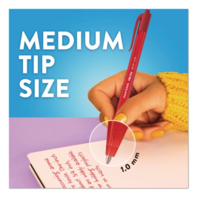 Paper Mate InkJoy 100 RT Ballpoint Pen, Retractable, Medium 1 mm, Assorted Ink and Barrel Colors, 20/Pack (1951396) PAP1951396