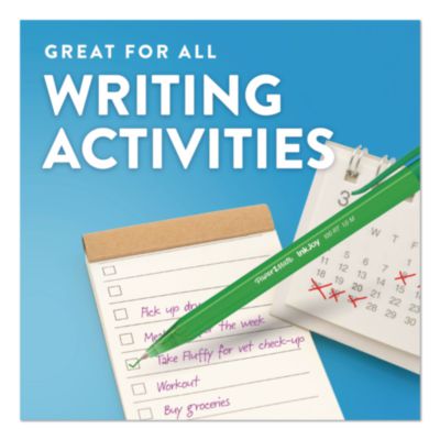 Paper Mate InkJoy 100 RT Ballpoint Pen, Retractable, Medium 1 mm, Assorted Ink and Barrel Colors, 20/Pack (1951396) PAP1951396