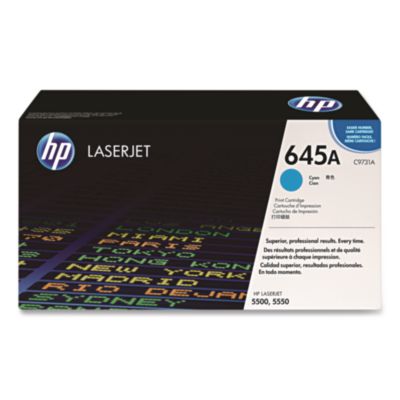 HP 645A, (C9731A) Cyan Original LaserJet Toner Cartridge HEWC9731A
