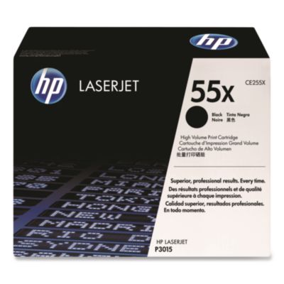 HP 55X, (CE255X) High-Yield Black Original LaserJet Toner Cartridge HEWCE255X