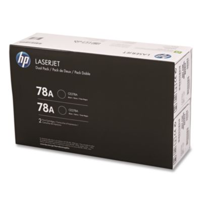 HP 78A, (CE278D) 2-Pack Black Original LaserJet Toner Cartridges HEWCE278AD