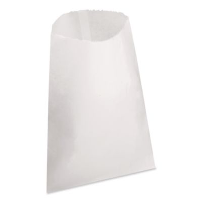 AJM Packaging Corporation Grocery Bag, #1 Size, 3.5" x 2.25" x 6.63", White, 500/Bundle (BAGGW1500) BAGGW1500