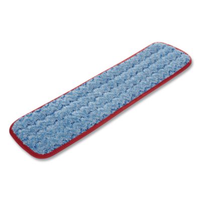Rubbermaid Commercial Microfiber Wet Mopping Pad, 18.5" x 5.5" x 0.5", Red (RCPQ410RED) RCPQ410RED