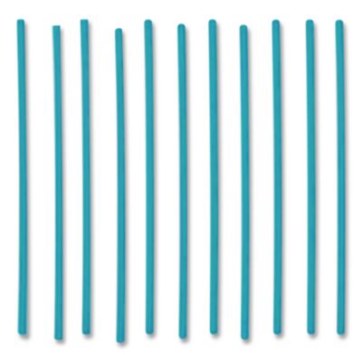 phade Marine Biodegradable Stir Straws, 5", Pha, Ocean Blue, 1,000/box, 6 Boxes/carton (CAR511170) CAR511170