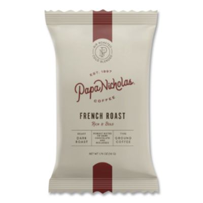 PapaNicholas Coffee Premium Coffee, French Roast, 18/carton (PCO25183) PCO25183