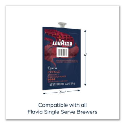 FLAVIA Intenso Coffee Freshpack, Intenso, 0.32 oz Pouch, 76/Carton (LAV48106) LAV48106