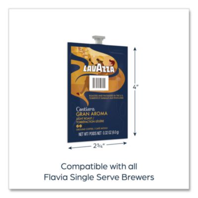 FLAVIA Gran Aroma Coffee Freshpack, Gran Aroma, 0.32 oz Pouch, 76/Carton (LAV48087) LAV48087