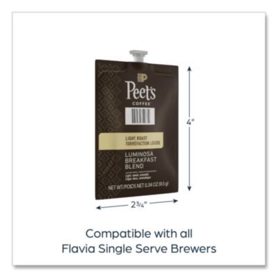 FLAVIA Peet%27s Coffee Colombia Luminosa, Breakfast Blend, 76/Carton (LAV48037) LAV48037