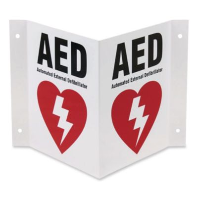 CARDIACT™ AED Three-View Wall Sign
