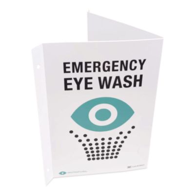 NeutraFlush® Eyewash Station Two-View Wall Sign