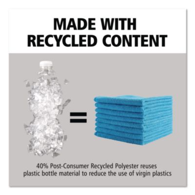 Rubbermaid Commercial Microfiber Light-Duty Cleaning Cloths (1820579CT) RCP1820579