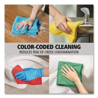 Rubbermaid Commercial Microfiber Light-Duty Cleaning Cloths (1820581CT) RCP1820581