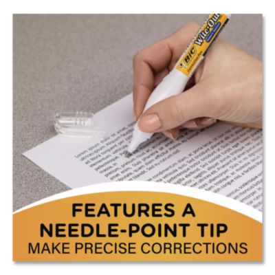 BIC Wite-Out Shake %27n Squeeze Correction Pen, 8 Ml, White (BICWOSQP11) BICWOSQP11