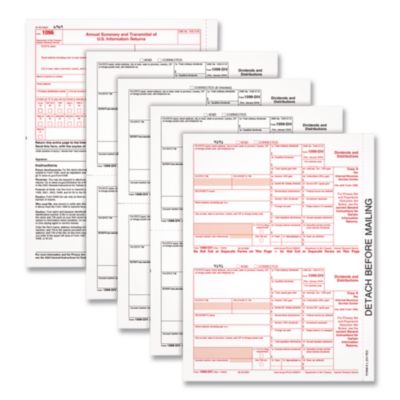 Adams® 4-Part 1099-DIV Tax Forms with Tax Forms Helper®
