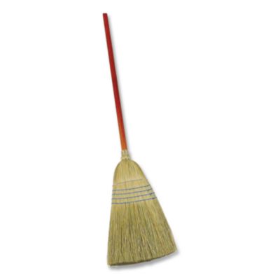 Rubbermaid Commercial Corn-Fill Broom, Corn Fiber Bristles, 38" Overall Length, Blue (RCP6383) RCP6383