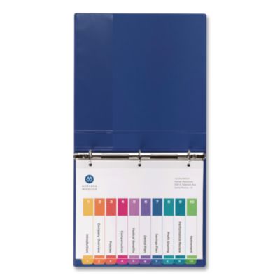 Avery Customizable TOC Ready Index Multicolor Tab Dividers, Uncollated, 10-Tab, 1 to 10, 11 x 8.5, White, 24 Sets (AVE11169) AVE11169