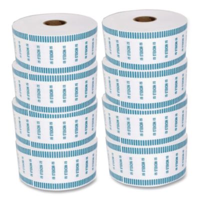 CONTROLTEK Automatic Coin Wrapper Roll for Coin Wrapping Machines, Nickels, .00, Kraft/Blue, 2,000/Roll, 8 Rolls/Carton (CNK575035) CNK575035