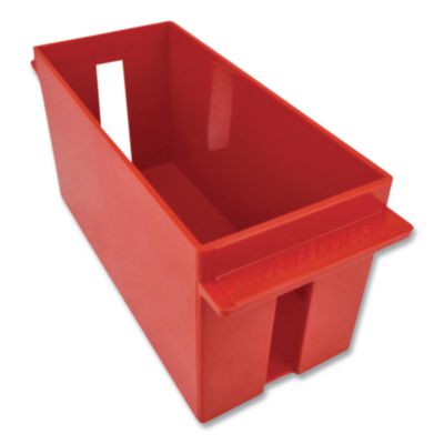 CONTROLTEK Extra-Capacity Coin Tray, Pennies, 1 Compartment,  Denomination and Capacity Etched On Side, Stackable, Plastic, Red (CNK560162) CNK560162