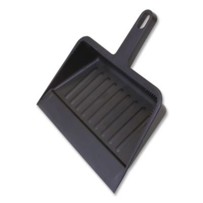 Impact Heavy-Duty Plastic Dust Pan, 12 X 12 X 4, Black (IMP700EA) IMP700EA