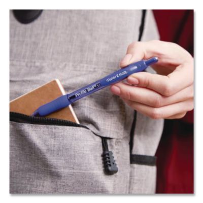 Paper Mate Profile Gel Pen, Retractable, Medium 0.7 mm, Assorted Ink and Barrel Colors, 8/Pack (2097006) PAP2097006