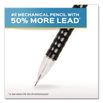 Paper Mate Write Bros Mechanical Pencil, 0.7 mm, HB (#2), Black Lead, Black Barrel with Assorted Clip Colors, 24/Box (2096310) PAP2096310