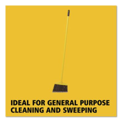 Rubbermaid Commercial 7920014588208, Angled Large Broom, 46.78" Handle, Gray/yellow (RCP637500GY) RCP637500GY